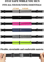 Sac banane sport léger et élastique pour femme avec trou pour écouteurs, sac bandoulière pour les passionnés de fitness, le cyclisme et la randonnée