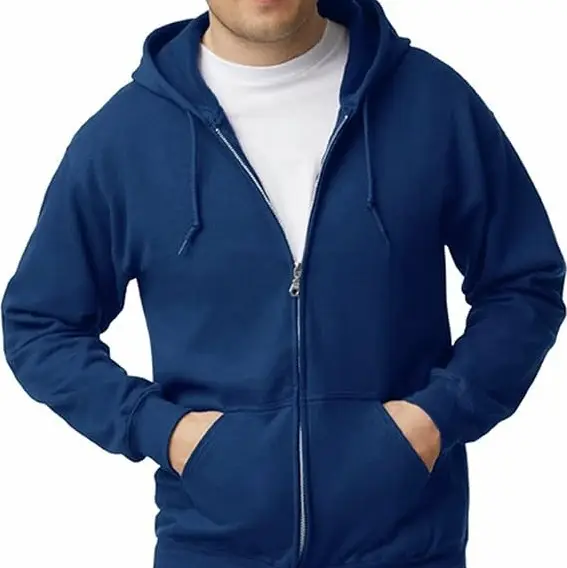 trending design new Streetwear Full Zip up Hoodie Manufacturers Customized Logo zip up sweaters sweater for men in fleece