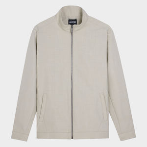 Aristino hommes Bomber veste coupe régulière automne hiver Style fermeture éclair tricoté Double couche épaissi 100% Polyester vestes vente - Product Image 2