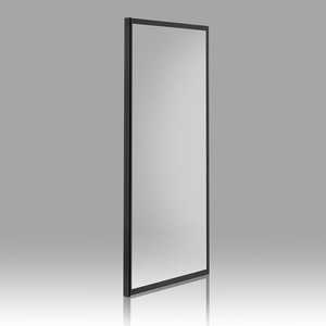 Cielo Glass - Cortina de Ducha Fija de Pared de 70 cm, Color Negro Mate, Diseño Claro y Elegante - Product Image 1