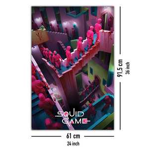 Póster de Estilo Moderno de Squid Game con Diseño de Escaleras Locas para Decoración de Pared de Netflix - Product Image 3