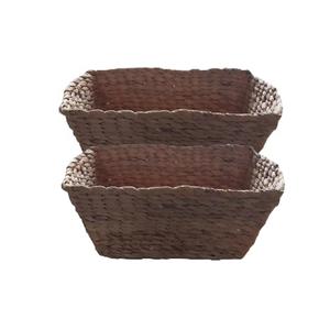 Cajas de almacenamiento ecológicas de diseño moderno, cestas cuadradas de jacinto de agua multifunción clásicas, contenedor de almacenamiento rectangular al mejor precio - Product Image 3