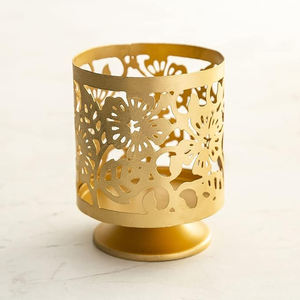 Luxurious <b>Gold</b> Finished Iron Metal T Light Holder Reasonably Priced <b>Candle</b> Votive Holder for Home Office for Glass <b>Candle</b> - Product Image 4
