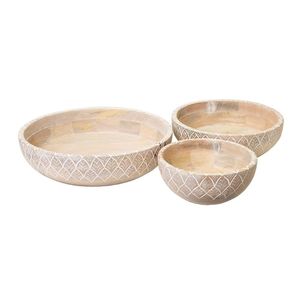 Bol en bois noir et naturel élégant pour servir l'affichage décoratif et la décoration intérieure bol en bois rond artisanal pour la cuisine - Product Image 6