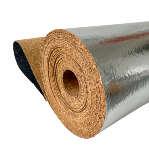 Conçu pour l'installation sur les murs, les plafonds et l'isolation des tuyaux Sous-couche en liège avec feuille d'aluminium - Product Image 3