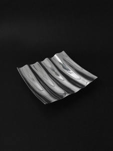 Plateau de service carré en métal plaqué argent Table à manger décorative Plat à fruits et assiettes de service 100pcs Commande minimum - Product Image 5