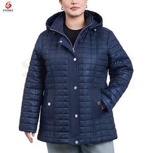 Chaquetas de mujer casuales de moda chaqueta de mujer de talla grande y abrigo de invierno puffer para mujer. - Product Image 6