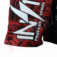 Shorts de combat MMA pour hommes, nouvelle conception, légers, respirants, impression par sublimation personnalisée, taille élastique.