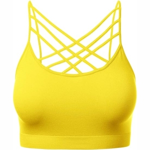 Sujetador deportivo sin costuras de alta calidad para mujer, ropa de entrenamiento transpirable con correas ajustables, Sujetador deportivo - Product Image 2