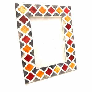 High Quality Moroccan Style Inlay <b>Photo</b> <b>Frame</b> Handmade Grey Bone Inlay Table Top Desk <b>Photo</b> <b>Frame</b> Available in 4x6 5x7 Sizes - Product Image 2
