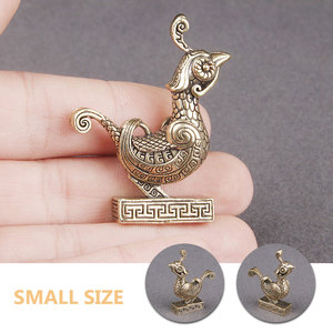 Figurine d'oiseau en Bronze moderne faite à la main pour les bas de vacances de Noël Objet décoratif et Sculpture pour les cadeaux - Product Image 3