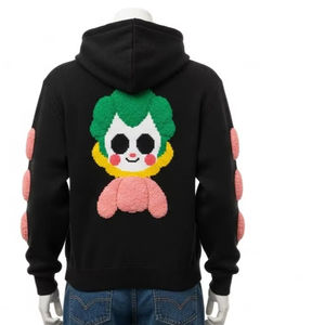 Sudaderas Ecológicas de Punto, Algodón Orgánico, Estampado Puff, Talla Grande, Unisex, Otoño Invierno, Casual, Urbano, Uso Diario, Tops Cálidos - Product Image 3