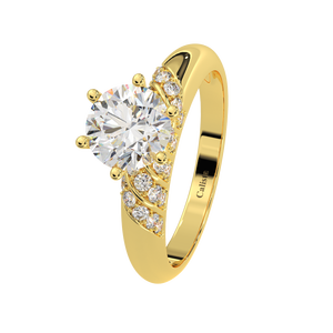 Vietnam Vintage 10K joyería de oro Real de alta calidad Cubic Zirconia piedra anillos pera diamante piedra regalos mujeres Calista colección - Product Image 2