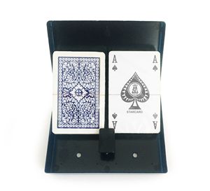 Jeu de cartes en plastique Star, 2 jeux, 104 cartes, A-K-Q-J, motif satiné, logo personnalisé, cartes à jouer en papier portables pour usage familial - Product Image 2