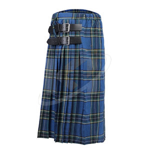Utilisation à l'extérieur Kilts Tartan décontractés pour hommes Logo personnalisé Kilts Tartan pour hommes, poids léger et surdimensionné, prix de gros - Product Image 2