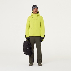 Veste de ski personnalisée avec logo, coupe-vent, grande taille, légère, imperméable, respirante, fermeture éclair, manches longues, rembourrage matelassé pour la neige - Product Image 1