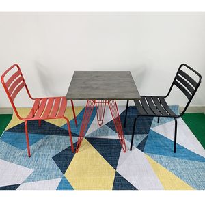 CBCF013-B Bn Cafe V 2 Gh St Thit K Industrial Vi Chn Sc Phi V Sn Tnh en Cht Liu St - Product Image 1