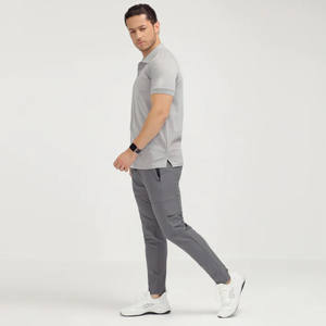 2024 superventas Casual de manga corta para Polos tela de punto bordada de alta calidad MOQ bajo y precio bajo para 2025 - Product Image 3