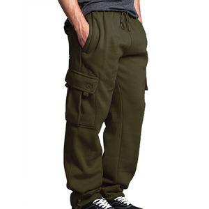 Pantalons de survêtement sur mesure en gros, 100% coton, écologiques, respirants, avec cordon de serrage, logo personnalisé, mi-hauteur - Product Image 1