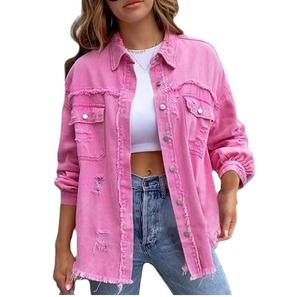 OEM personnalisé vêtements vintage pour femmes veste en jean respirant best-seller taille à manches longues fini coton Haus Industries - Product Image 3