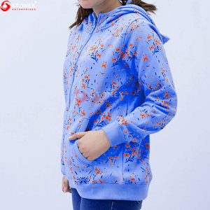 เสื้อฮู้ดดี้ผู้หญิงคุณภาพพรีเมียม ผ้าฝ้าย 100% แขนยาว ใส่ได้ในฤดูหนาว พิมพ์ลาย ซิปหน้า สั่งทำได้ รุ่นใหม่ล่าสุด - Product Image 5