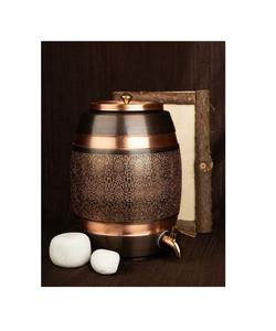 Dispensador de agua de cobre, ideal para regalar, promueve un estilo de vida consciente del bienestar, para uso diario en la cocina del hogar, para almacenar y beber agua. - Product Image 2