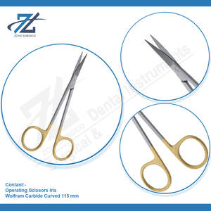 Ciseaux de commande Iris en acier inoxydable incurvé 115mm fabricant manuel Pakistan - Product Image 4