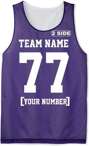 Maillot de basketball réversible personnalisé, séchage rapide, maille antibactérienne, évacuation de l'humidité, sans manches, uniforme d'entraînement respirant, taille plus - Product Image 2