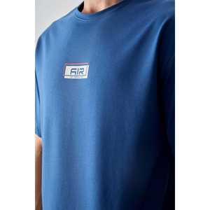 Camiseta de Hombre Oversize con Estampado, 100% Algodón Jersey, Textura Gruesa y Suave -88376 - Product Image 4