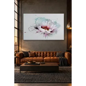 Impression sur toile Fida Ink Splash White Poppy - Product Image 4