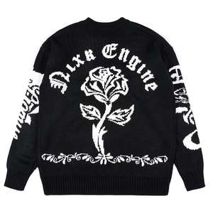 Custom LOGO OEM & ODM <b>Men</b> Jacquard Sweater Long Sleeve Pattern Knitwear Winter Crew Neck <b>Knit</b> Top Cotton Knitted <b>Men</b> Sweater - Product Image 2