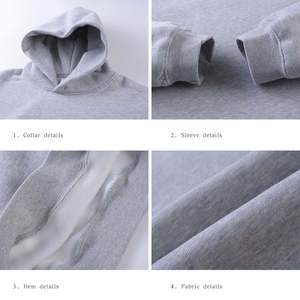 Sweats à capuche en gros 300 GSM Sweatshirts lourds Usine directe Unisexe Confortable Chaud Qualité Premium Élégant - Product Image 6