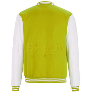 Veste en laine sur mesure pour homme avec col montant à capuche manches longues confortables pour l'hiver Style Lettermen - Product Image 3