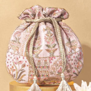 Sac Potli perlé pour femmes pochette à main de fête de mariage sac indien de dames et plus - Product Image 1