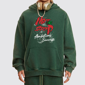 Pull-over décontracté à capuche pour hommes personnalisé sweat-shirt à capuche d'hiver confortable coupe ample tissu éponge disponible dans toutes les tailles - Product Image 1