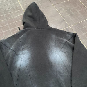 Sweat à capuche oversize tendance vintage personnalisé 100% coton French Terry 500 Gsm lourd, délavé à l'acide, imprimé jaune, hiver, à capuche, homme - Product Image 2