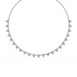 สร้อยคอเพชรสำหรับผู้หญิง พร้อมเพชรแล็บโกรว์ทองคำ 18k - Product Image 4