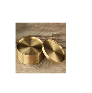 Sous-verre de tasse à café en laiton avec dos en liège, sous-verres en laiton couleur or avec or pour taille personnalisée, produit Offre Spéciale - Product Image 6