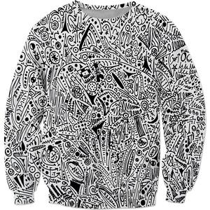 เสื้อสเวตเตอร์2024แขนยาวลายกราฟิกแนวสตรีทคอกลมมีฮู้ดสไตล์ฮาราจูกุสำหรับผู้ชายผู้หญิงสีพื้นสำหรับฤดูหนาว - Product Image 6