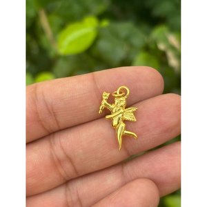 925 Silver Cherub <b>Angel</b> Pendant Handmade Christian Religious Charm Rose Gold Platinum Rhodium Plated Certified GRA Cartoon - Product Image 3