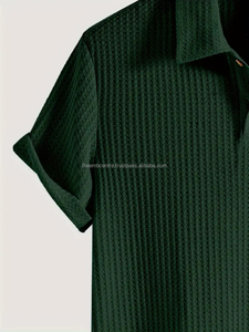 T-shirts polo pour hommes de haute qualité sur mesure 100% coton Jersey respirant tissu gaufré Plus Top vente été Golf décontracté XL - Product Image 4