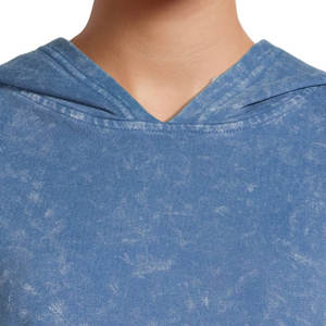 Sudadera con Capucha Unisex de Algodón Lavado de Alta Calidad Personalizada, Sudadera con Capucha de Manga Larga de Moda de Invierno para Mujer - Product Image 4