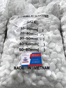 Pierres de galets blanches naturelles brillantes embellissent l'aménagement paysager et les conceptions d'aquarium - Product Image 5
