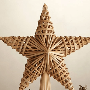 Vente en gros d'étoiles d'arbre en bambou tissé écologique Nouveau design Décoration de la maison de l'usine du Vietnam - Product Image 3