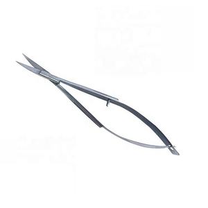 Ciseaux à cuticules extra-affûtés avec action à ressort, micro-ciseaux à cils en couleur naturelle, manucure droite et incurvée, logo OEM - Product Image 6