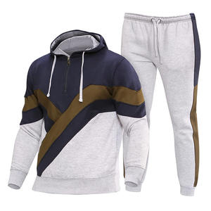 ชุดฮู้ดดี้ผู้ชายไซส์ใหญ่ ออกแบบโลโก้ได้ตามต้องการ ดีไซน์ยั่งยืน คุณภาพสูง ชุดวอร์มกีฬา กางเกงวอร์ม - Product Image 1