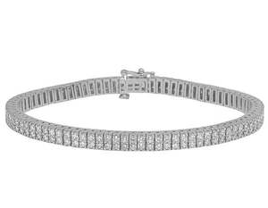 Bracelet exclusif à double couche en or jaune 10 carats avec diamants cultivés en laboratoire Bijoux glacés de luxe pour hommes - Product Image 6