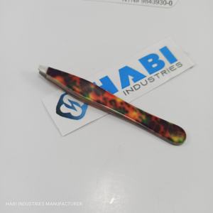 ชุดแหนบถอนคิ้วปลายเอียงแบบมืออาชีพบรรจุในถุงเพื่อความสวยงามใช้น้ำยากำจัดขนบนใบหน้าเคลือบด้วยกระดาษ - Product Image 1