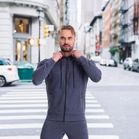 Survêtement tendance léger d'hiver imprimé couleur personnalisée 100% coton / Survêtement sportif de marque de haute qualité