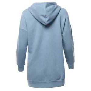 OEM/ODM Style personnalisé Nouvelle mode à manches longues rayé Design hiver décontracté pas cher prix vêtements pour femmes sweats à capuche en coton - Product Image 2